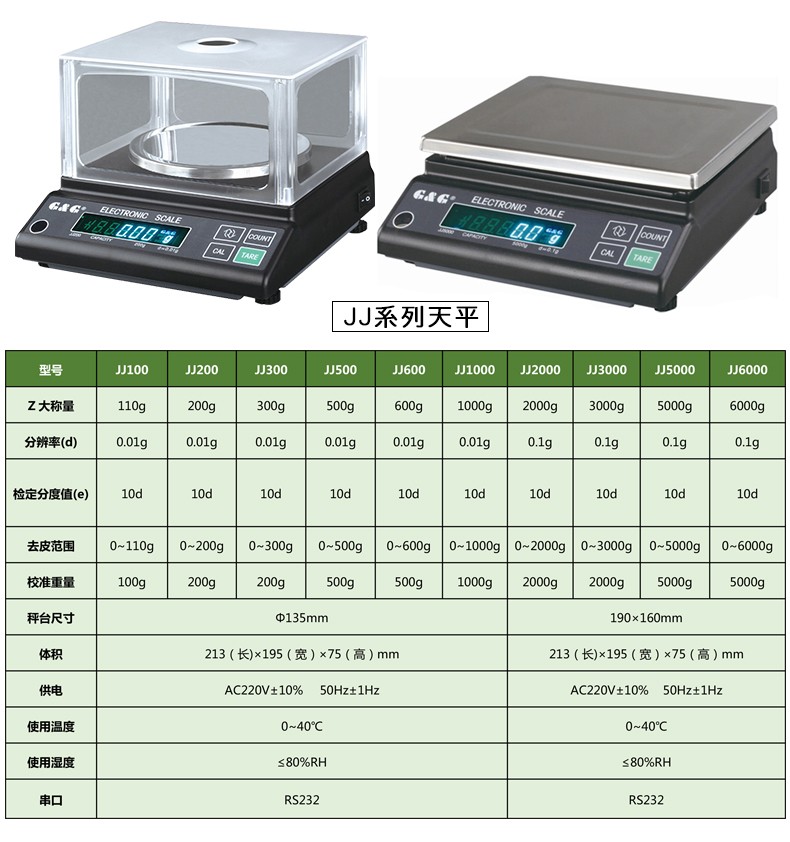双杰精密电子天平JJ100  100g 0.01g