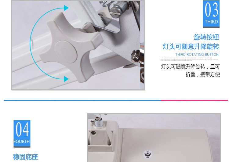 台式方形LED放大镜YLT-86C1