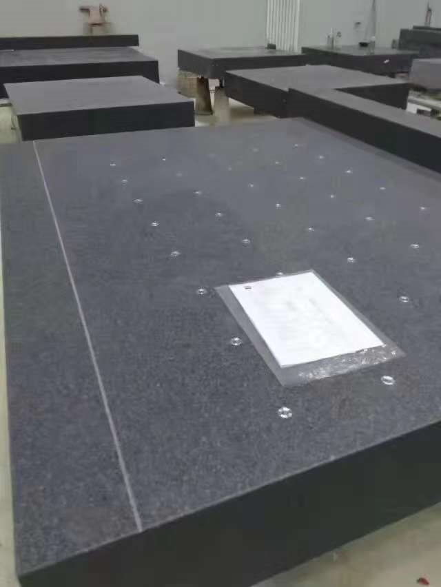 大理石测量平台加工打孔订做