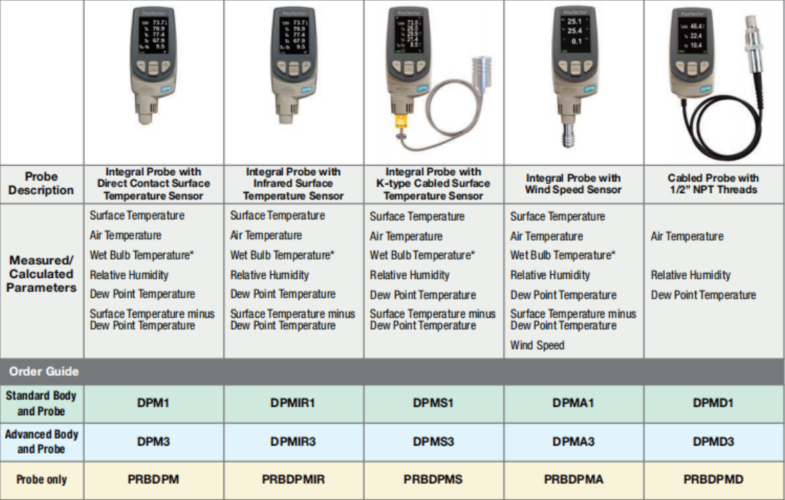 DeFelsko狄夫斯高Positector露点仪DPMS1